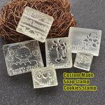Custom Made Soap Stamp, Acrylic Stamp, Personalized Cookie Stamp, Soap Mold Seal Resin DIY handmade