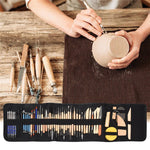 ชุดเครื่องมือปั้นดินเหนียวแกะสลัก 51 ชิ้น เครื่องมือปั้นโพลิเมอร์ DIY งานประติมากรรม ศิลปะ อุปกรณ์เครื่องปั้นดินเผา
