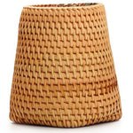 ถ้วยเก็บของหวายกลมถักมือ | ถ้วยเก็บของหวาย | ที่ใส่ปากกา | ที่ใส่อุปกรณ์ครัว | ตกแต่งโต๊ะอาหาร | ออร์แกไนเซอร์โต๊ะทำงานทำมือ