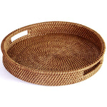 ถาดผลไม้หวายกลมทอมือ | ถาดอาหารเช้า | ถาดเก็บของหวาย | ของขวัญงานแต่ง | ถาดโต๊ะอาหารเช้า | ถาดใส่ชาม | ถาดฟาง