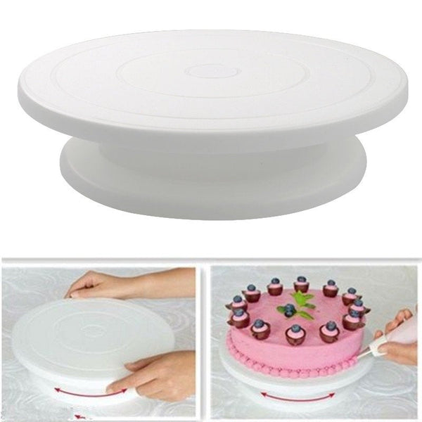 Cake Display Turntable - Decorating Turntable - Bakery Shop Supplies - Rotating Table - Revolving Cake Stand - Cake Making Supply