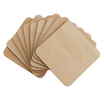 10 Wood Slices - Natural Basswood Coaster - Rustic Wooden Slices for DIY, Weddings, Favors, Crafts - Unfinished Blank Painting Wood Pieces