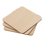 10 Wood Slices - Natural Basswood Coaster - Rustic Wooden Slices for DIY, Weddings, Favors, Crafts - Unfinished Blank Painting Wood Pieces
