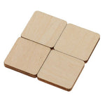 10 Wood Slices - Natural Basswood Coaster - Rustic Wooden Slices for DIY, Weddings, Favors, Crafts - Unfinished Blank Painting Wood Pieces