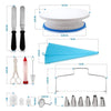 Cake Making Supplies Set - Cake Making Tools - Cake Decorating Kit Tools - Turntable Icing Tips Scrapers Nozzles Spatula Cup Piping Bag
