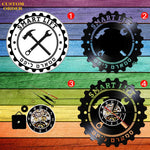 Custom Vinyl Clock - Design Your Own DIY Personalized Photo Clock - House Warming Wedding Gift - Home Decor - Living Room Bed Room Decor