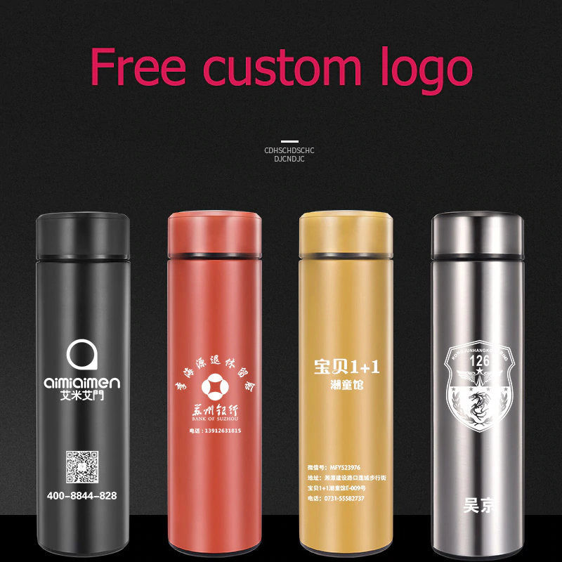 customized logo thermos vacuum flask custom