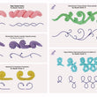 Cake Decorating Practice Sheet for Beginners - Icing Piping Practice Paper - Cake Making Supplies - Baking Tools Fondant Decorating Template