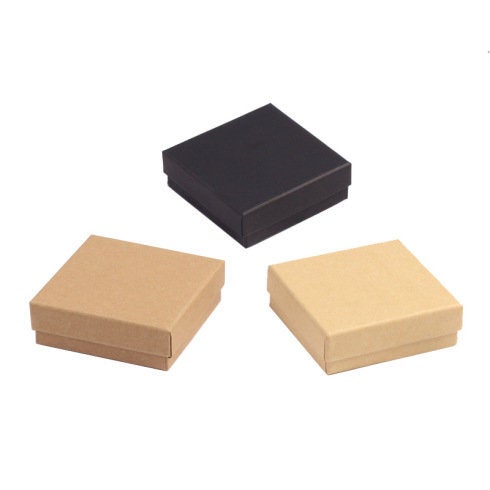 Set of Kraft Packaging Boxes - Jewelry Packaging Box -  Eco friendly Product Shipping Box - Natural Brown Cardboard mailer - Small Mini Box