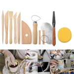 ชุดเครื่องมือปั้นดินเหนียวแกะสลัก 51 ชิ้น เครื่องมือปั้นโพลิเมอร์ DIY งานประติมากรรม ศิลปะ อุปกรณ์เครื่องปั้นดินเผา