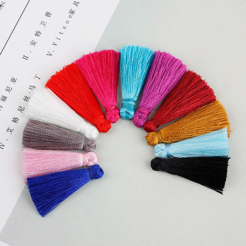 10 Silk Tassels 1.37 - DIY Craft Supplies Necklace Bracelet Earring & –  LightningStore