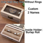 Custom Wedding Ring Box, Wood Ring Box, Engagement Ring Box, Ring Bearer Ring Box, Ring Box Holder, Proposal Ring Box, Wedding Ring Box