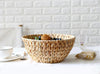 Handwoven Round Straw Fruit Bowl | Rattan Storage Basket | Rattan Basket | Breakfast Table Wicker Bowl | Serving Bowl | Handmade Dining