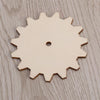 10 Pieces Wooden Gears Set - Interchangeable Sizes - Unfinished Wood - Blank Wood Gear - DIY - Art Craft Supply - Gear Cut Out