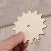 10 Pieces Wooden Gears Set - Interchangeable Sizes - Unfinished Wood - Blank Wood Gear - DIY - Art Craft Supply - Gear Cut Out