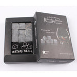 Set of 9 Whiskey Stones, Whiskey Rocks, Chilling Stones, Groomsmen Whiskey Rocks, Whiskey Gift Set, Reusable Ice Cubes