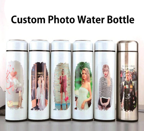 Custom Personalized Photo Water Bottle | Customizable Thermos Insulated Bottle | Gift for Coach | Gift for PE Teacher | Bridesmaid Gift