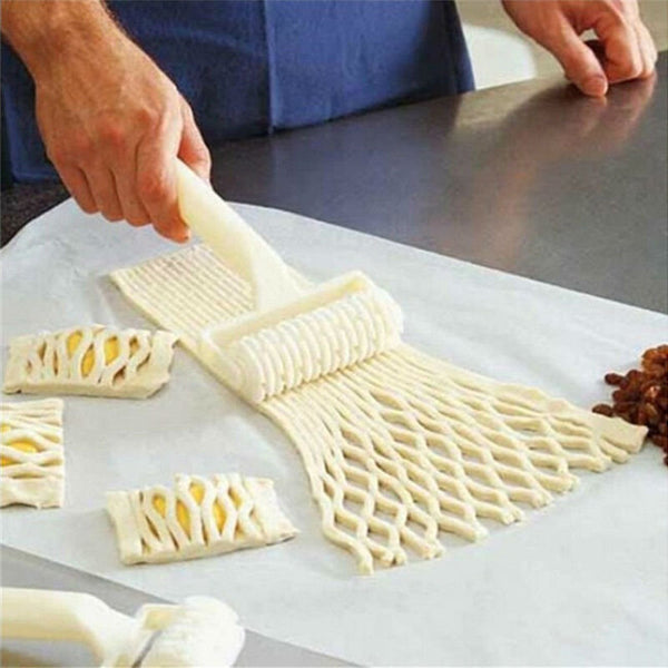 Kitchen Baking Tools - Pizza Dough Bread Cookie Pie Pastry Lattice Roller Cutter - Baking Tools Bakeware - Restaurant Cooking Supplies
