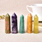 Crystal Point - Healing Crystals - Crystal Tower - Amazonite Amethyst Aventurine Citrine Quartz Fluorite Jade Fynchenite Glaucophane