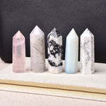 Crystal Point - Healing Crystals - Crystal Tower - Amazonite Amethyst Aventurine Citrine Quartz Fluorite Jade Fynchenite Glaucophane