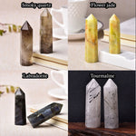 Crystal Point - Healing Crystals - Crystal Tower - Amazonite Amethyst Aventurine Citrine Quartz Fluorite Jade Fynchenite Glaucophane