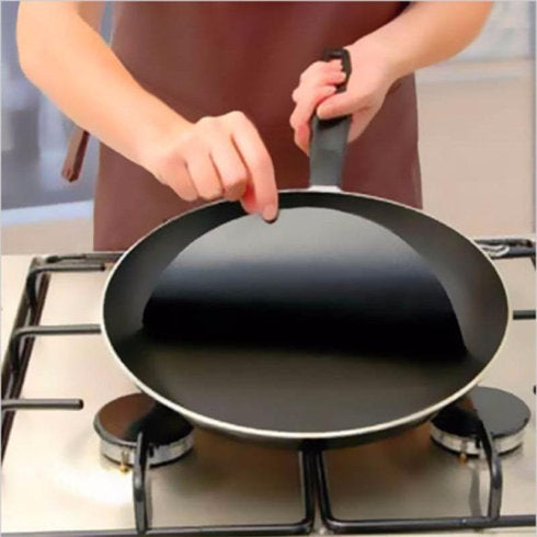Frying Pan Mat Pad - Non-Stick Cooking Liner - Teflon Coated Glass Fiber Cloth - Cooking Supplies - Kitchen Tool - Gifts for Chefs Cooks