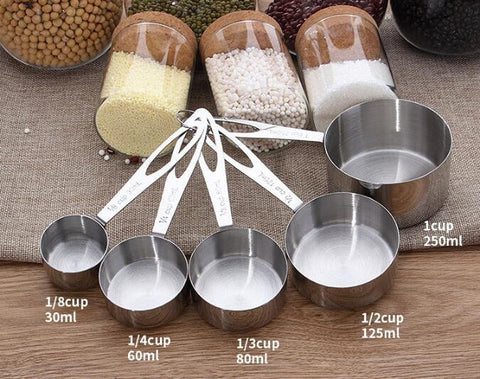 Measuring Spoon Set | Stainless Steel Measuring Spoon Set For Cooking and Baking | Cooking Tools | Kitchen Supplies | Teaspoon Measure Cup