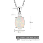 White Opal Necklace, Beautiful Opal pendant, October Birthstone, Opal Jewelry, Opal Pendant, Dainty Necklace, Girlfriend Gift Necklace