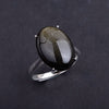 Black Obsidian Silver Ring - Protection Ring - Gemstone Jewelry - Gemstone Ring - Unisex Ring - Protection Stone Ring - Birthstone Ring