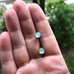 ต่างหูโอปอลสีขาว ต่างหูเงินโอปอลสีขาว ต่างหูโอปอลกลมประกายแวววาว ต่างหูหินเกิดเดือนตุลาคม ต่างหูหินมีค่า