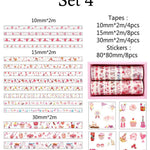 Washi Tape Set, Washi Tape, Skinny Washi Tape, Scrapbooking Tape, Diary Decal, Planner Supplies, Deco Tape, Planner Border Tape, Stickers