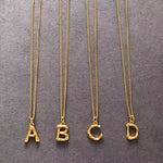 Gold Initial Necklace, Alphabet Necklace, A to Z Letter Necklace, Personalized Jewelry, Dainty Necklace, Monogram Necklace, Gift for Her