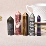 Crystal Point - Healing Crystals - Crystal Tower - Amazonite Amethyst Aventurine Citrine Quartz Fluorite Jade Fynchenite Glaucophane