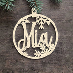 Custom Ornaments, Personalized Christmas Tree Decorations, Custom Wooden Ornaments for Christmas, Hanging Tree Decoration with Your Name