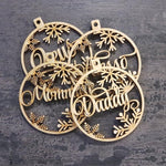Custom Ornaments, Personalized Christmas Tree Decorations, Custom Wooden Ornaments for Christmas, Hanging Tree Decoration with Your Name