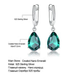 Green Crystal Tear Drop Earrings Everyday Minimal Earrings Bridesmaid Earring Simple Classic Earrings Gift for Her Dangle Earring Girlfriend