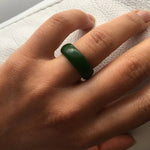 Jade Ring, Gemstone Rings, Jade jewelry, Natural Jade, Green Jade Rings Jewellery, Jade Narrow Band