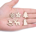 Wooden Christmas Ornaments, Christmas Tree Decorations, Snowflake Reindeer Ornaments for Christmas, Hanging Tree Decoration, Holidy Decor