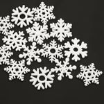 Wooden Christmas Ornaments, Christmas Tree Decorations, White Snowflake Ornaments for Christmas, Hanging Tree Decoration, Holidy Decor