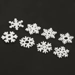 Wooden Christmas Ornaments, Christmas Tree Decorations, White Snowflake Ornaments for Christmas, Hanging Tree Decoration, Holidy Decor