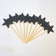 10 Star Cupcake Toppers - Glitter - First Birthday Decor Party Decor Birthday Party Bachelorette Party Engagement Party Decor Decoration