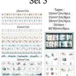 Washi Tape Set, Washi Tape, Skinny Washi Tape, Scrapbooking Tape, Diary Decal, Planner Supplies, Deco Tape, Planner Border Tape, Stickers