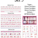Washi Tape Set, Washi Tape, Skinny Washi Tape, Scrapbooking Tape, Diary Decal, Planner Supplies, Deco Tape, Planner Border Tape, Stickers
