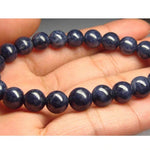สร้อยข้อมือไพลินธรรมชาติ เครื่องประดับหินเกิดเดือนกันยายน ของขวัญสำหรับผู้หญิง ของขวัญแม่ เครื่องประดับไพลินสีฟ้า สร้อยข้อมือคริสตัล สร้อยข้อมืออัญมณี
