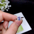 Natural Tanzanite Ring, 925 Sterling Silver Ring, Tanzanite Engagement Ring, Gift For Women, Gift For Her, Blue Gemstone December Birthstone