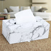 Tissue Box Cover - Marble Design Decor Tissue Box Holder - Rectangular Tissue Box - Bedroom Decor - Napkin Box Decoration
