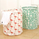 Flamingo Laundry Basket, Laundry Hamper, Storage Bin, Storage Basket, Collapsible Storage Bin, Foldable Storage Bin, Nursery Toy Organizer