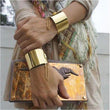手镯空白坯料 - 超宽扁平手镯 - 厚手镯适合做铜绿或电镀 - DIY手镯材料 - 可调节金银手镯