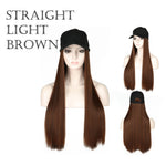 Hat With Hair Attached | Hat with Hair | Alopecia hair | Hat Wig | Hair Loss Hat With Hair | Long Hair Wig