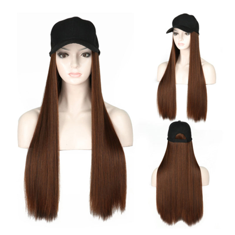 Hat With Hair Attached | Hat with Hair | Alopecia hair | Hat Wig | Hair Loss Hat With Hair | Long Hair Wig